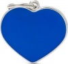 Фото товара Адресник MyFamily Сердце маленькое синее эмаль Basic Handmade (BH18)