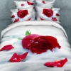 Фото товара Комплект постельного белья Love You полуторный сатин 3D Верность stp 254 (0103)