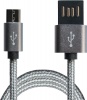 Фото товара Кабель USB2.0 AM -> micro-USB Grand-X FM02 1 м Grey/Black (FM02)