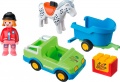 Фото Игровой набор Playmobil Автомобиль с прицепом для лошадок (6958)
