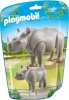 Фото товара Набор фигурок Playmobil Носорог с детенышем (6638)