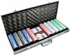 Фото товара Покерный набор Arjuna в алюминиевом кейсе 2 колоды карт + 500 фишек (23720)