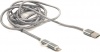 Фото товара Кабель USB2.0 AM -> Lightning/micro-USB PowerPlant 2in1 Quick Charge Cotton Grey 2 м (CA910496)