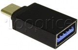 Фото Адаптер USB Type C -> USB3.2 Gen1 AF Lapara Black (LA-MaleTypeC-FemaleUSB3.0 black)