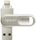 Фото Lightning/USB флеш накопитель 32GB Apacer AH790 Silver (AP32GAH790S-1)