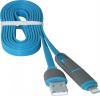 Фото товара Кабель USB2.0 AM -> Lightning/micro-USB Defender USB10-03BP 1 м Blue (87487)