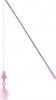 Фото товара Игрушка для кошек Hunter Famy на удочке с перьями и подсветкой, розовая 43 см (HUN65155)