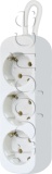 Фото Сетевой удлинитель Defender E330 3м, 3 розетки, белый (99222)