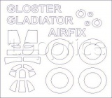 Фото Маска KV Models для модели самолета Gloster Gladiator Airfix (KVM72548)