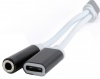 Фото товара Адаптер USB Type C -> Audio 3.5mm/Type C/F Cablexpert (CCA-UC3.5F-02)