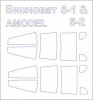 Фото товара Маска KV Models для модели самолетов Вisnovat 5-1 и 5-2 Amodel (KVM72578)