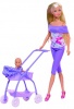 Фото товара Кукла Steffi & Evi Love в фиолетовом и коляска с малышом (573 3067-1)