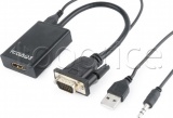 Фото Адаптер VGA + jack 3.5mm -> HDMI Cablexpert (A-VGA-HDMI-01)