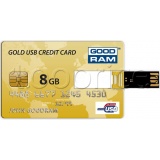 Фото USB флеш накопитель 8GB GoodRam Gold Credit Card (PD8GH2GRCCPR9)