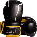 Фото Перчатки боксерские PowerPlay 3018 Black/Yellow 8oz