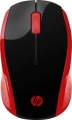 Фото Мышь HP Wireless Mouse 200 Red (2HU82AA)