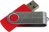 Фото USB флеш накопитель 16GB Exceleram P1 Series Silver/Red (EXP1U2SIRE16)