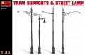 Фото Набор Miniart Трамвайные столбы и уличный фонарь (MA35523)