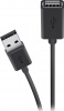 Фото товара Кабель USB2.0 AM -> AF Belkin 1.8 м Black (F3U153BT1.8M)
