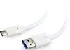 Фото товара Кабель USB3.2 Gen1 AM -> USB Type C Cablexpert Premium 0.5 м White (CCP-USB3-AMCM-W-0.5M)