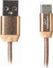 Фото товара Кабель USB2.0 AM -> USB Type C Cablexpert Premium 1 м Gold (CCPB-C-USB-08G)