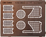 Фото Фототравление DAN models Надмоторные решетки для танка Королевский Тигр, 2 МВ (DAN72403)