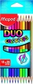 Фото Карандаши цветные двусторонние Maped Color Peps Duo 12 шт. 24 цвета (MP.829600)