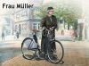 Фото товара Фигурка Master Box Фрау Мюллер с велосипедом, Вторая мировая война (MB35166)