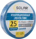 Фото Лента изоляционная Solar IT125 Blue 25м