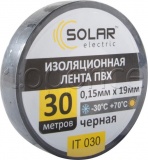 Фото Лента изоляционная Solar IT030 Black 30м