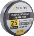 Фото Лента изоляционная Solar IT025 Black 25м