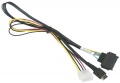 Фото Кабель Supermicro Oculink to PCIE SFF-8639 U.2 with Power Cable 0.55m CBL-SAST-0956