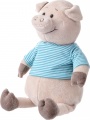 Фото Игрушка мягкая Same Toy Свинка в голубой тельняшке 35 см (THT715)