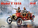 Фото Модель ICM Американский пожарный автомобиль Model T 1914 г. с экипажем (ICM24017)