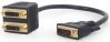 Фото товара Разветвитель пассивный DVI -> 2xDVI Cablexpert Black (A-DVI-2DVI-01)