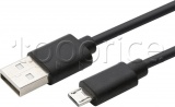 Фото Кабель USB2.0 AM -> micro-USB 2E Single Molding 1.5 м (2E-CCMPVC-1.5MBL)