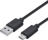 Фото товара Кабель USB2.0 AM -> USB Type C 2E Single Molding 1.5 м Black (2E-CCTPVC-1.5MBL)