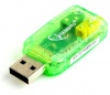 Фото товара Звуковая карта USB Gembird SC-USB-01 Green