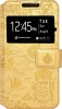 Фото товара Чехол для смартфона 5.0" Florence Book Case Caribbean Sea (с окном) Gold (RL051325)