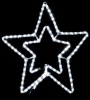 Фото товара Светодиодная гирлянда Delux Motif Star 60x60см flash белый IP44 (90012983)
