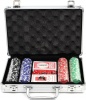 Фото товара Покерный набор Arjuna в алюминиевом кейсе 2 колоды карт + 200 фишек (23705)