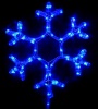 Фото товара Светодиодная гирлянда Delux Motif Snowflake 40см flash синий IP44 (90012962)
