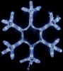 Фото товара Светодиодная гирлянда Delux Motif Snowflake 40см flash белый IP44 (90012961)