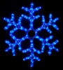 Фото товара Светодиодная гирлянда Delux Motif Snowflake 55см flash синий IP44 (90012964)