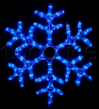 Фото Светодиодная гирлянда Delux Motif Snowflake 55см flash синий IP44 (90012964)