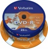 Фото товара DVD-R Verbatim Inkjet Printable 4.7Gb 16x (25 Pack Spindle) (43538)