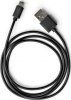 Фото товара Кабель USB2.0 AM -> micro-USB Vinga 1 м PVC Black (VCPDCM1BK)