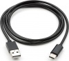 Фото товара Кабель USB AM -> USB Type C Vinga 1 м Stainless Steel Black (VCPDCTCSSJ1BK)