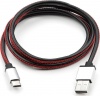 Фото товара Кабель USB AM -> USB Type C Vinga 1 м PU Leather Black (VCPDCTCLS1BK)
