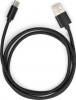 Фото товара Кабель USB AM -> USB Type C Vinga 1 м Nylon Black (VCPDCTCNB1BK)